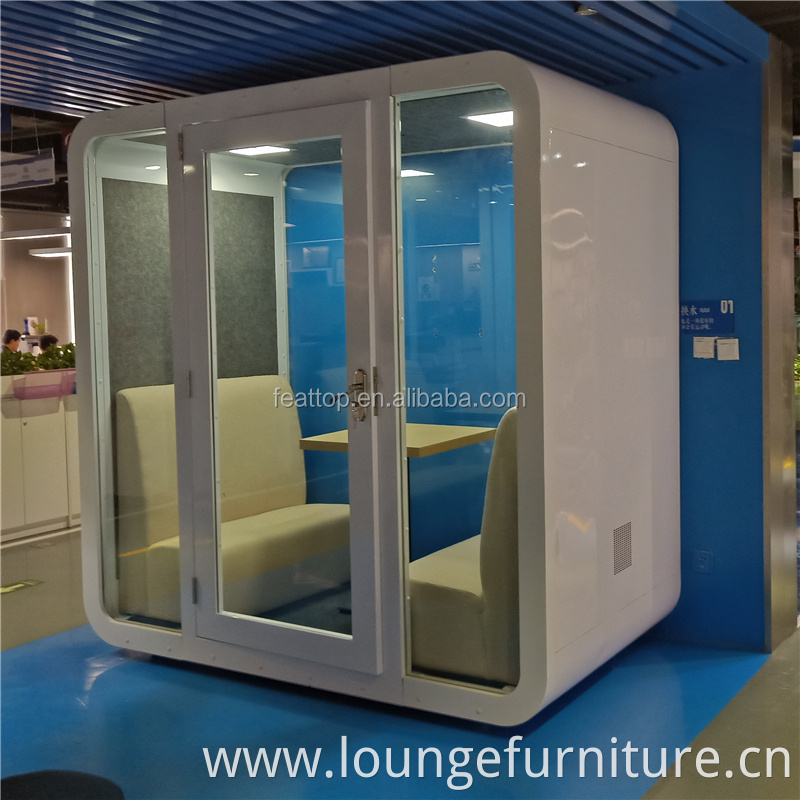 High Quality Customized Double soundproof office phone booth, privacy pod